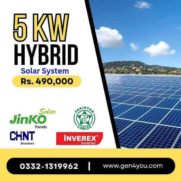 Ongrid / Hybrid Solar Systems with 30 years warranty Growatt, Nitrox 1