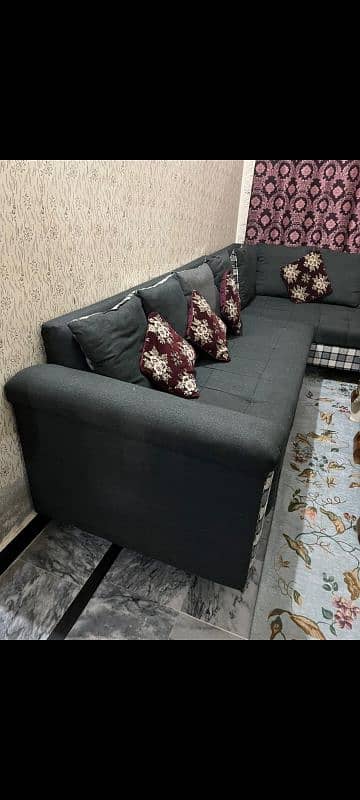 L shape sofa for sale urgent 0