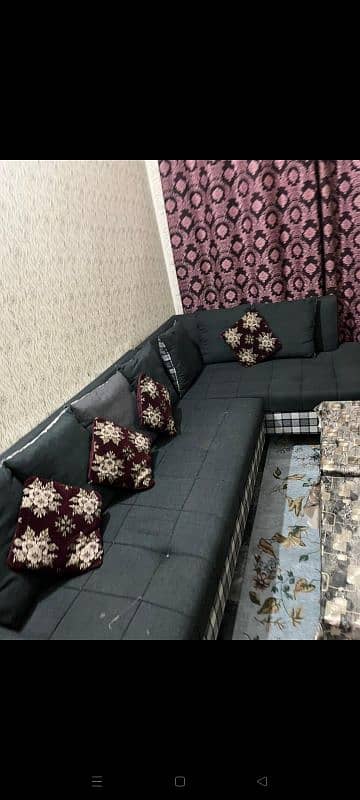 L shape sofa for sale urgent 1