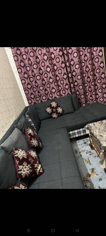 L shape sofa for sale urgent 2