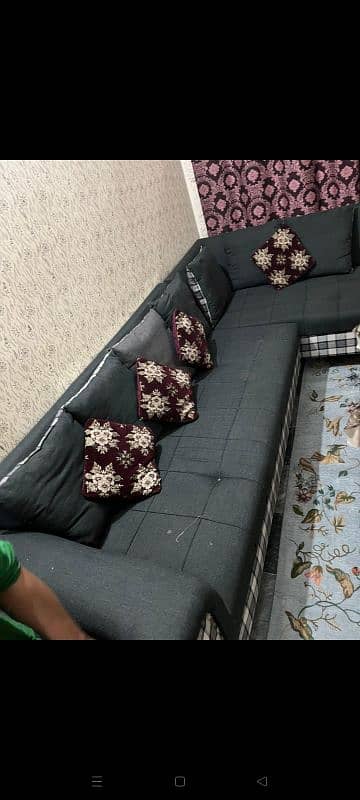 L shape sofa for sale urgent 3