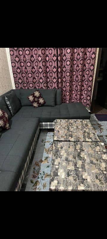 L shape sofa for sale urgent 6