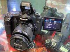 dslr camera canon 60d kit lens 18/55 sim and Whatsapp 03212306356