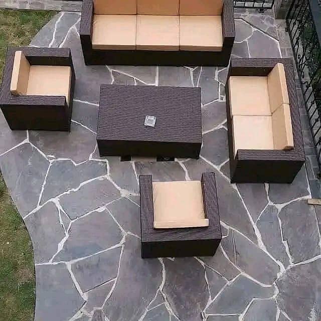 6 seater sofa set/outdoor swing/Lawn chairs/outdoor dining table set 1