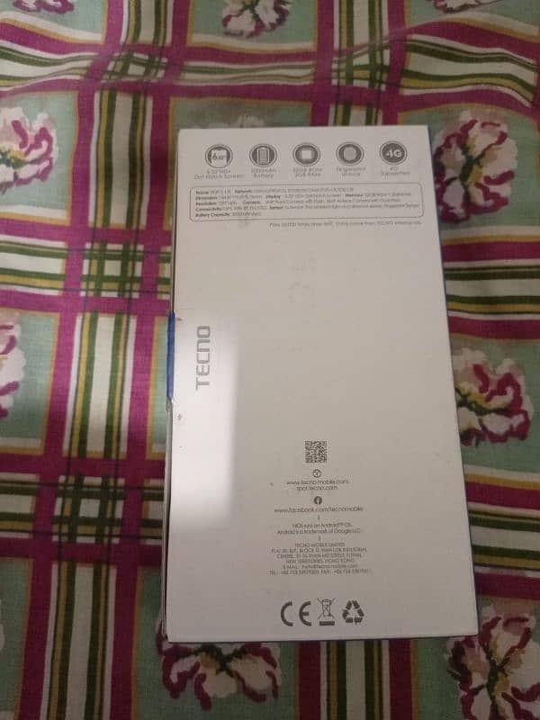 Tecno pop 5 lite new condition with box and charging cable 6