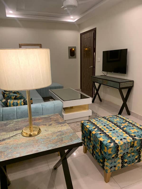 Daily Weekly Monthly 1 Bedrooms' Brand New Luxury Fully Furnished Apartment For Rent in Facing Eiffel Tower Bahria Town Lahore 18