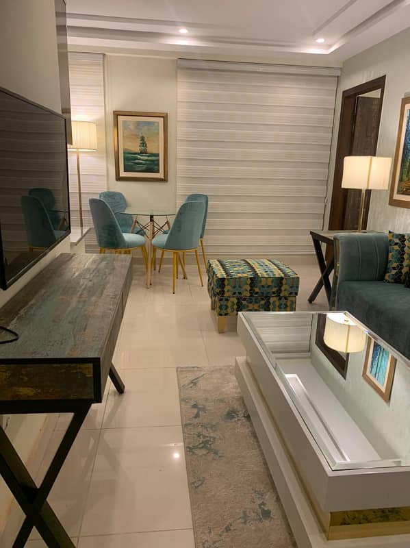 Daily Weekly Monthly 1 Bedrooms' Brand New Luxury Fully Furnished Apartment For Rent in Facing Eiffel Tower Bahria Town Lahore 27