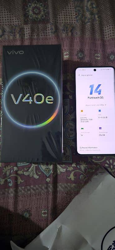 vivo v40e full box only sell no exchange 0