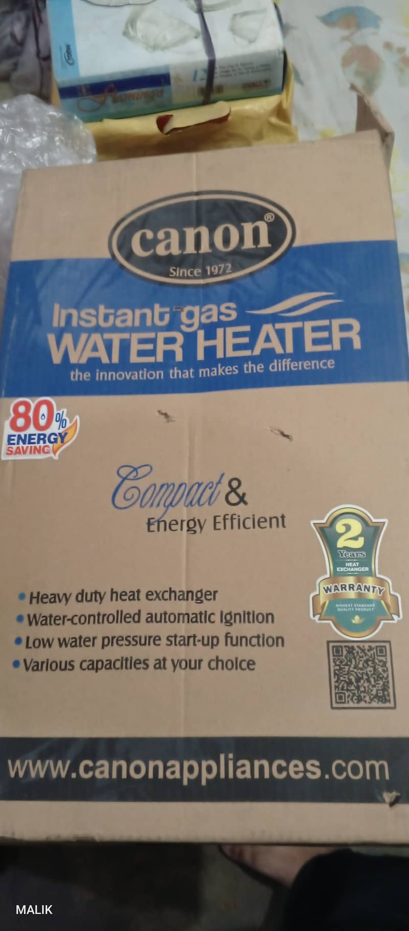 Canon Instant gas geyser with 80 percecent gas saving 0