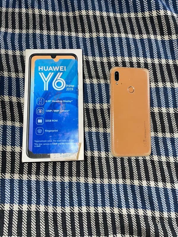 huawei y 6 prime 2019 All ok with box 32GB wattsapp : 03070405686 1