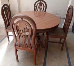 Round Table dining set with 4 chairs