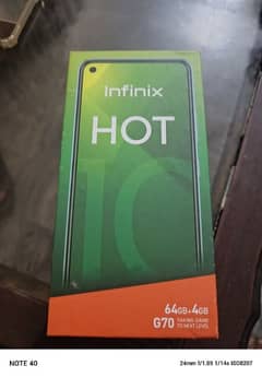 Infinix hot 10 4gb ram 64 gb rom for sale