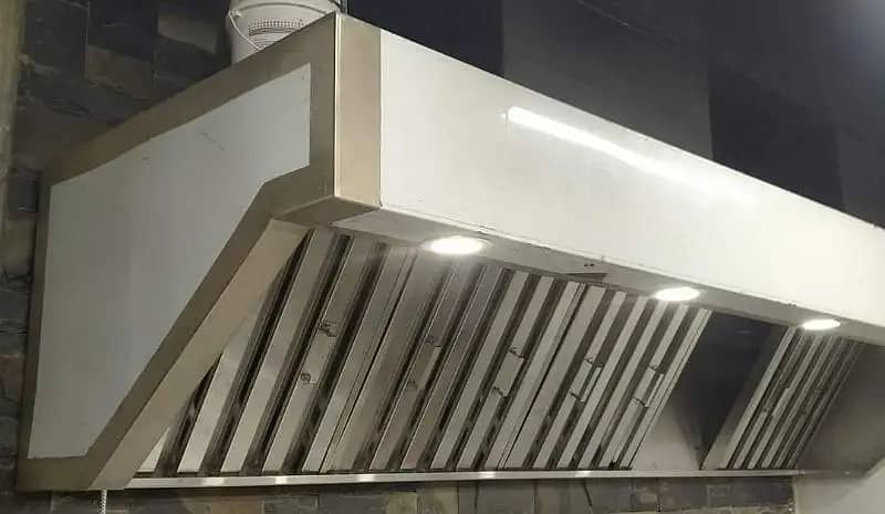 Restaurant SS Kitchen Exhaust Hood, Suction 3