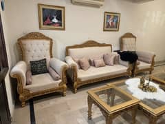 gujrat special addition sofa 11seater and Center table deco golden