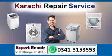 Repair Fully Automatic Washing Machine Home Service all Brands Top KHI