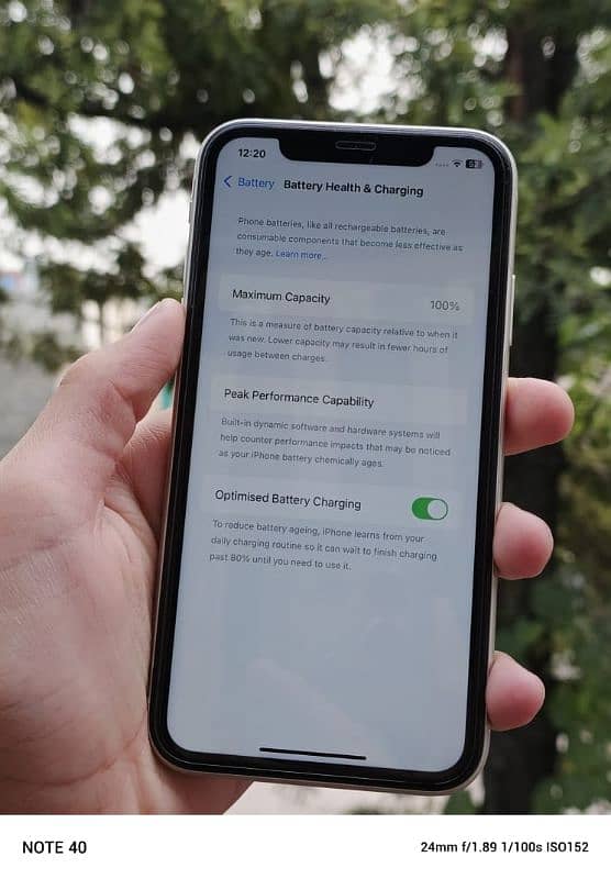 iPhone 11 100 battery 12