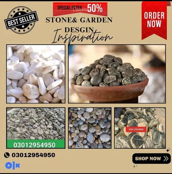 Garden Fancy stones | outdoor stones | Garden design 0