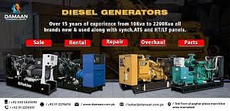 All Generators Sale/ Rental / parts / Geniuine / Services 3