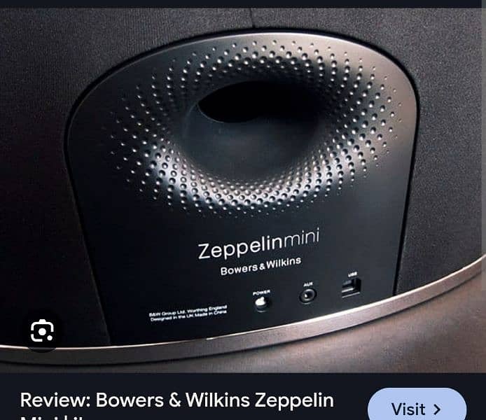 Bowers & Wilkins Zeppelin Mini  Bluetooth Speaker (JBL Sony B&W ipod) 2