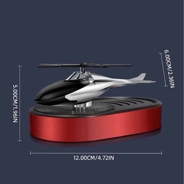 Solar Car Aircraft Air Freshener Remove Odor Car Helicopter Perfume 3