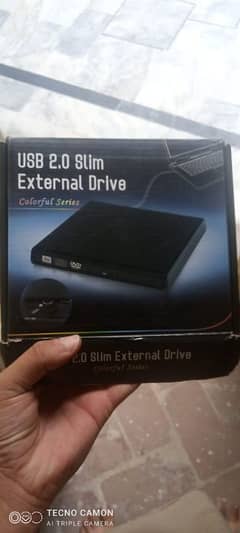 HP USB 2.0 Slim External DvD Drive