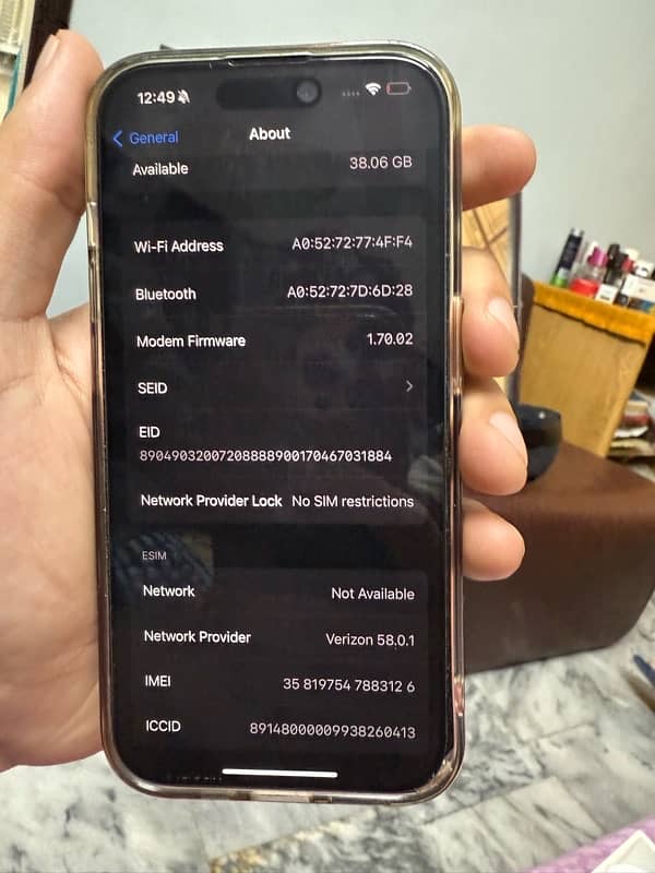 Iphone 15 Pro Non PTA 256gb Blue 6