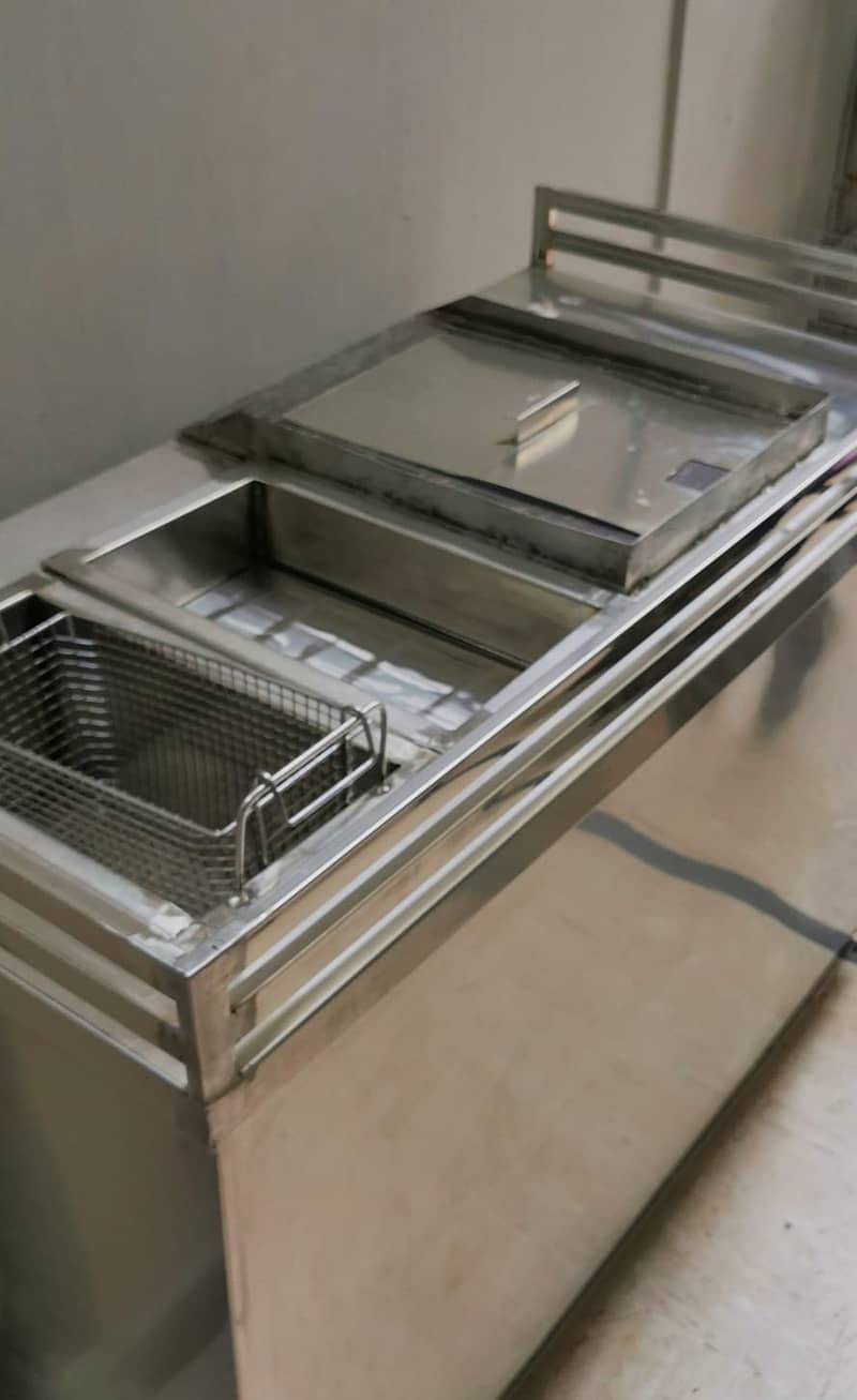 Stainless steel Burger and fries counter for sale only 43000 1