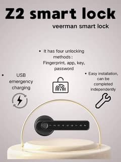 smart lock fingerprint access control system security lock tuya WiFi