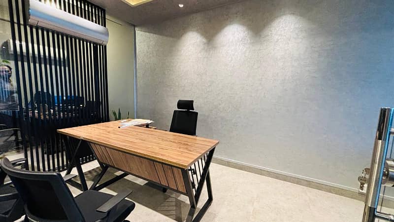 EXECUTIVE FURNISHED GOLF FACING OFFICE FOR RENT. 11