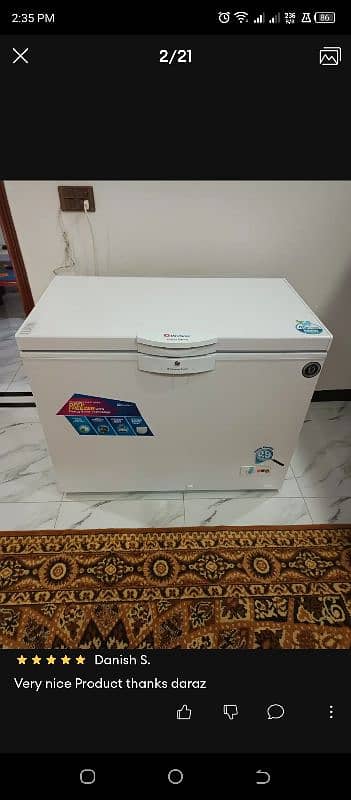 Dawlance  deep freezer inverter df 400 (14cft) 0