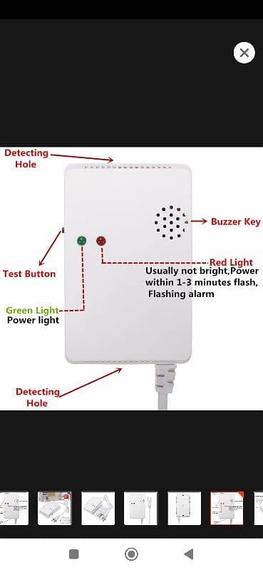 Portable Mini  Gas switch Detector Analyzer Gas Leak Tester With 3