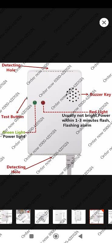 Portable Mini  Gas switch Detector Analyzer Gas Leak Tester With 5