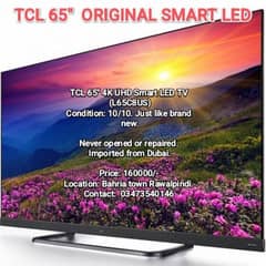 TCL 65 INCH SMART 4K UHD LED