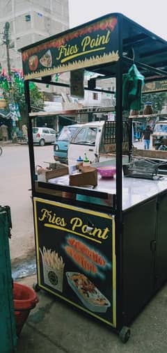 French Fries Counter Steel Big Almost New