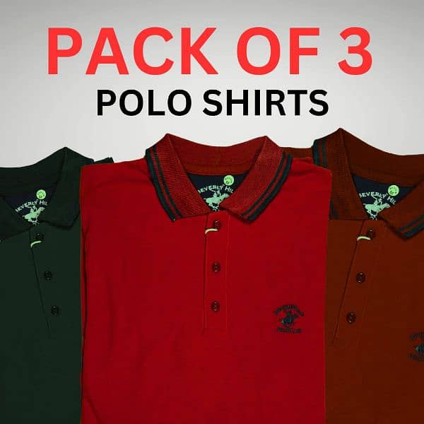 Men's Polo Shirt ( Pack of 3 ) 0