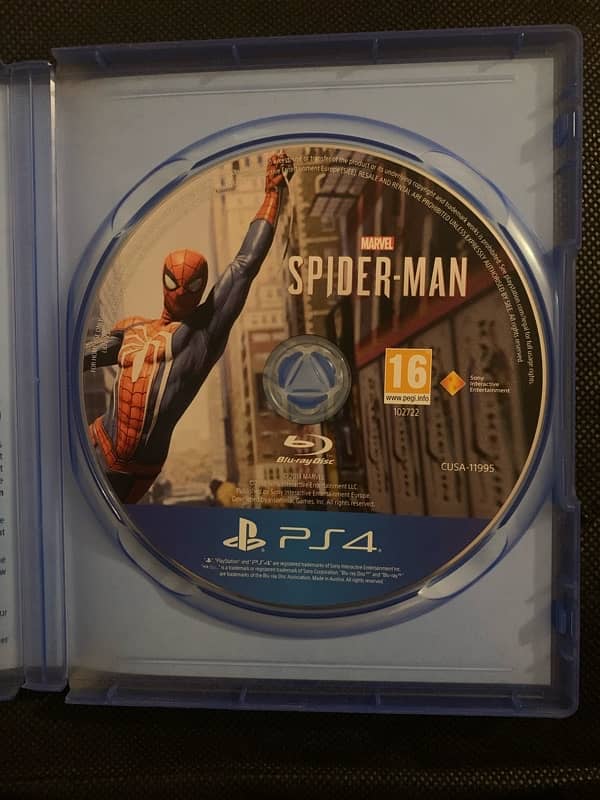 spiderman ps4 CD 1