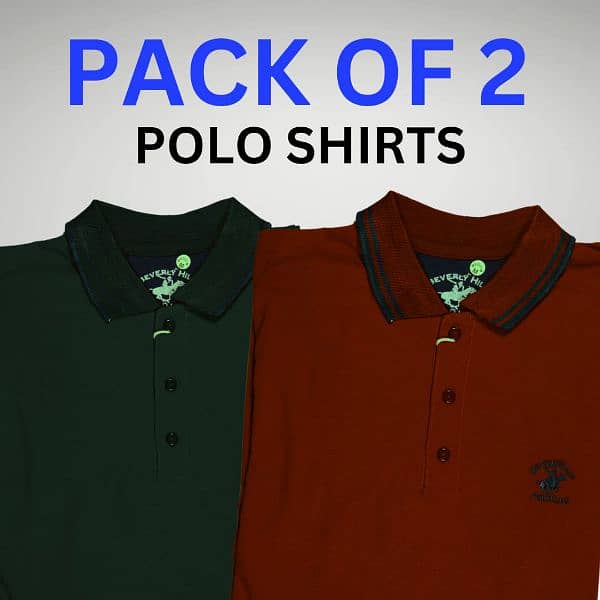 Men's Polo Shirt ( Pack of 2) 0