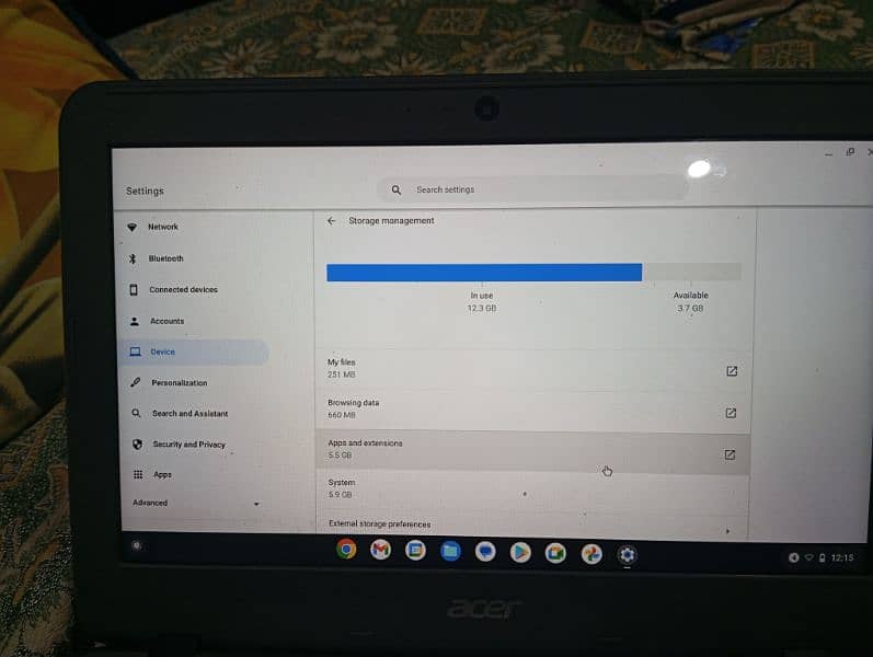 acer Chromebook Touchscreen 512 ram 5