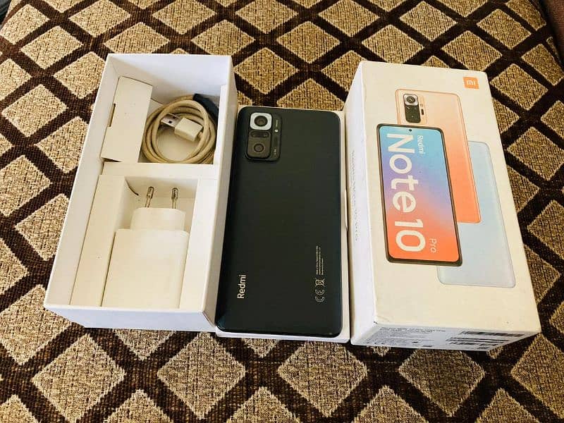 redmi note 10 pro 6+2/128 complete accessories 1