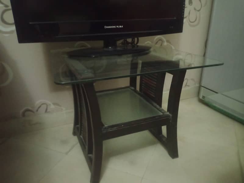 centre table double glass 0