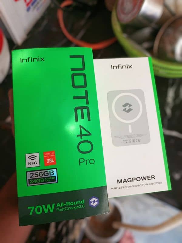 Infinix note 40 pro Just open box Brend new 24/256 Contact 03452502539 2