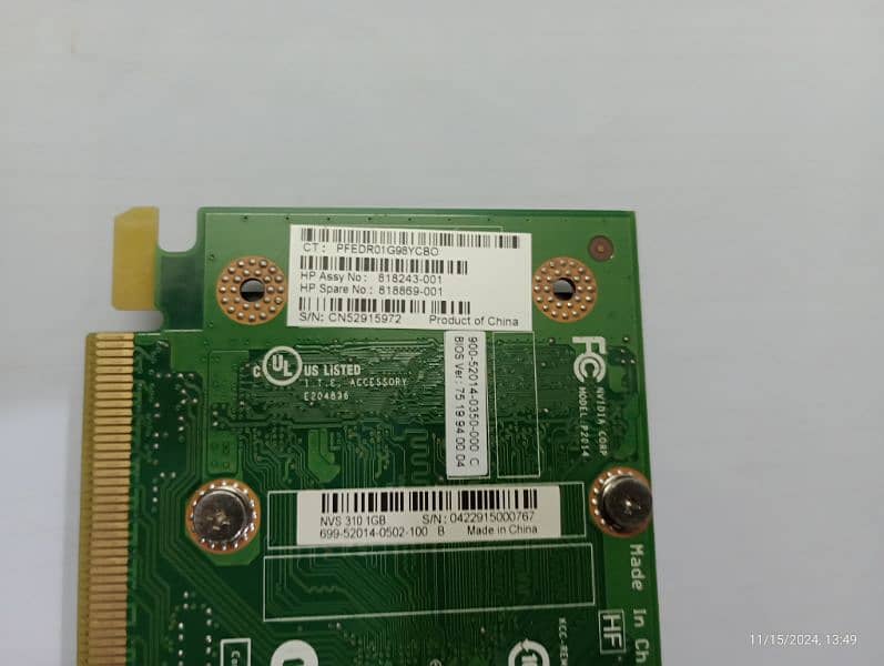 Nvidia nvs 310 1gb ddr3 0