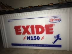 exide n150 (25 days used ) warranty card shifting ma gum gya tah