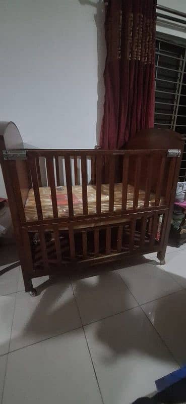 Baby Cot Bed Wooden 1