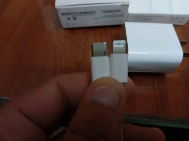 Iphone original cable and adapter with warranty slip. 4