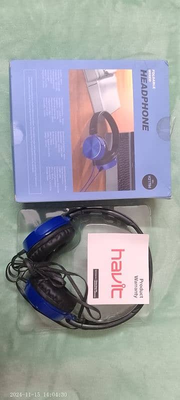 HAVIC Foldable wired Headphones for Laptop or PC. 0