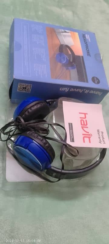 HAVIC Foldable wired Headphones for Laptop or PC. 1