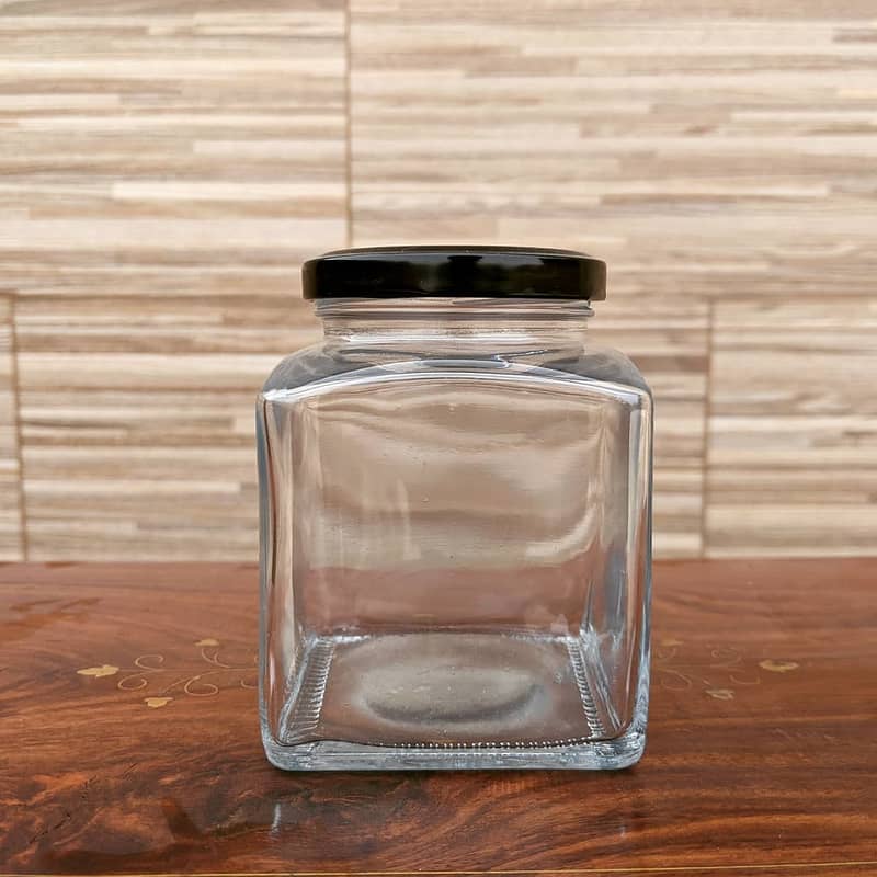 protein jar / Glass Bottles/ Hexagon jar /Round jar /Square glass jar 4