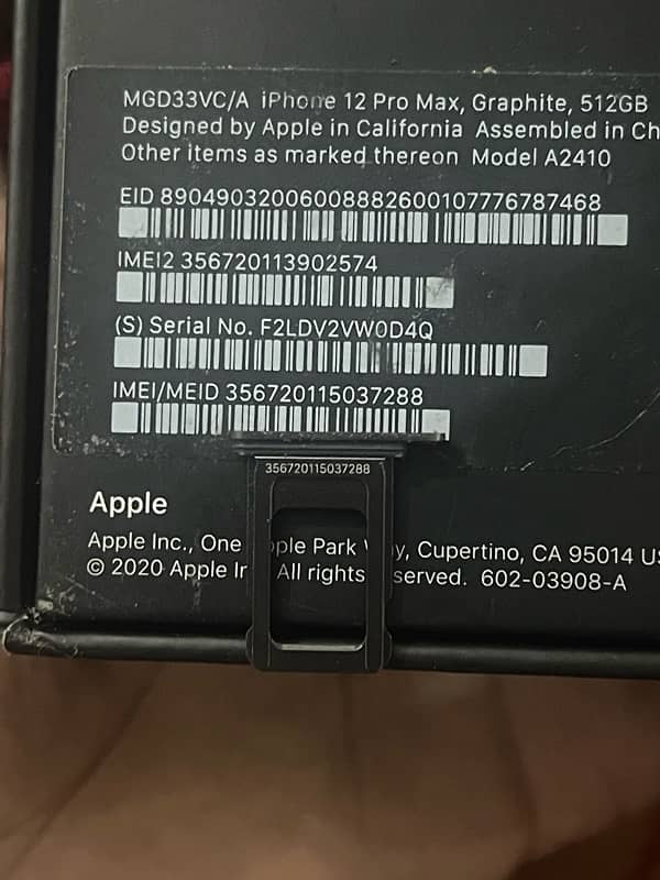 iphone 12 Pro Max 512 gb box 2