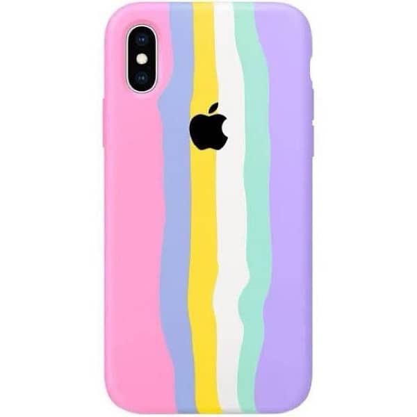 iPhone x/xs rainbow case / contact on wtsp only 3